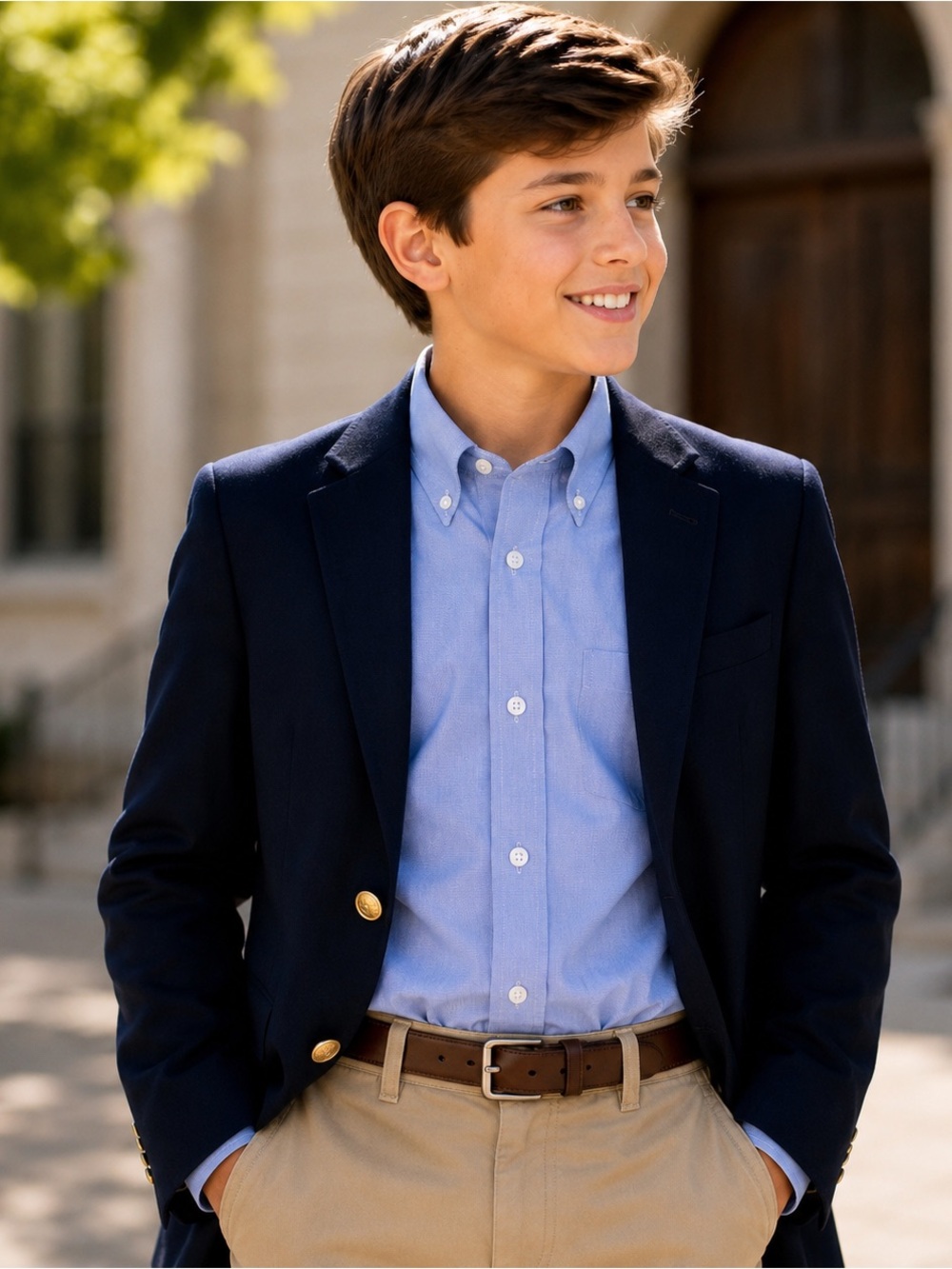 NWT Class Club Gold Label Non-Iron Dress Shirt Boys Size 10